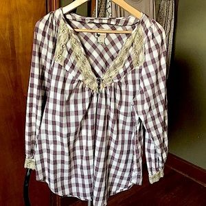 Long Sleeve Plaid Blouse From Prototype